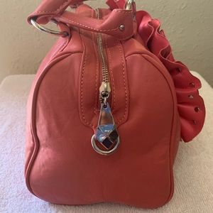 Steve Madden Flower Satchel Studded Barrel Bag